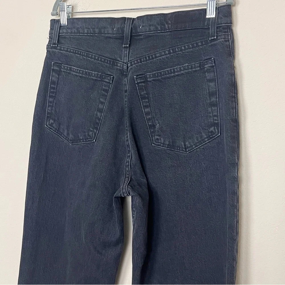 Abercrombie & Fitch A&F The 90’s Straight Ultra‎ High Rise Black Jean Size 30 L